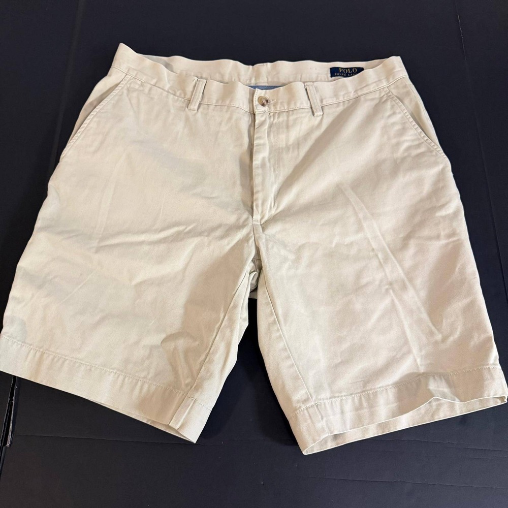 Polo Ralph Lauren Classic Fit 9 Chino Shorts Tan Khaki Mens 35